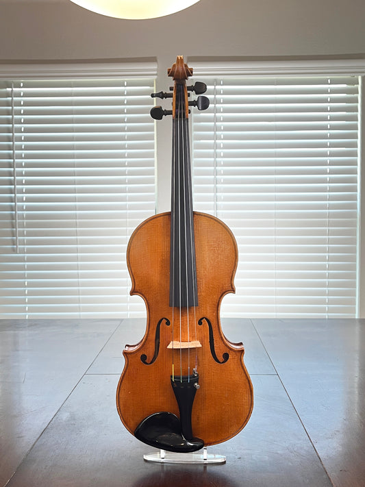 Gustav August Ficker advanced to professional violin made for William Lewis & Son Strad 1960 No. 176 4/4 Full size