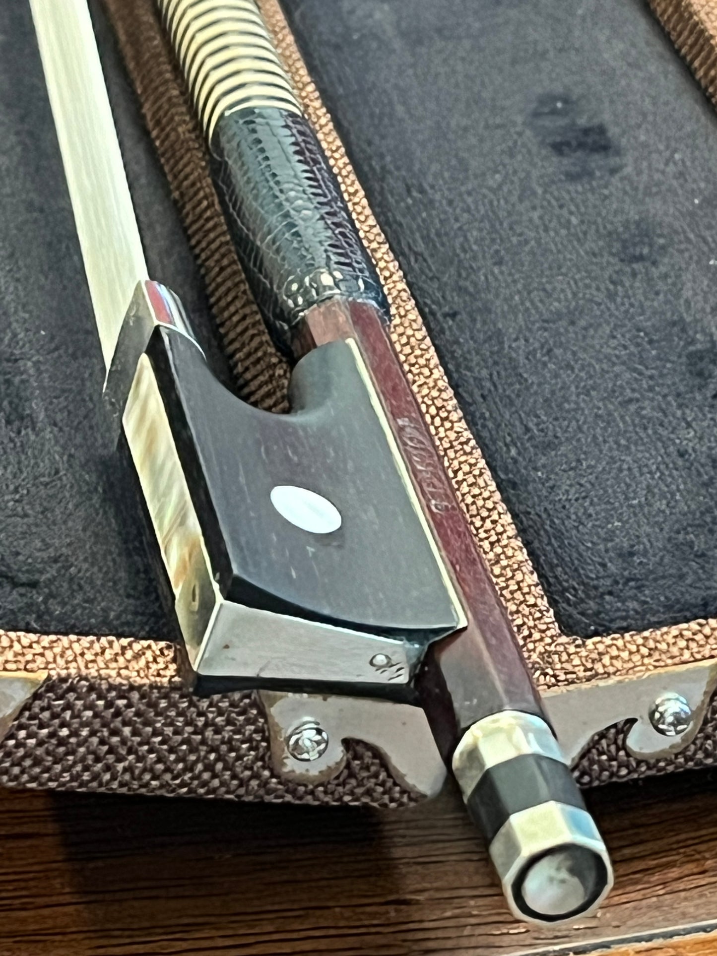 Full size Bow for violin stamped 'Tourte'