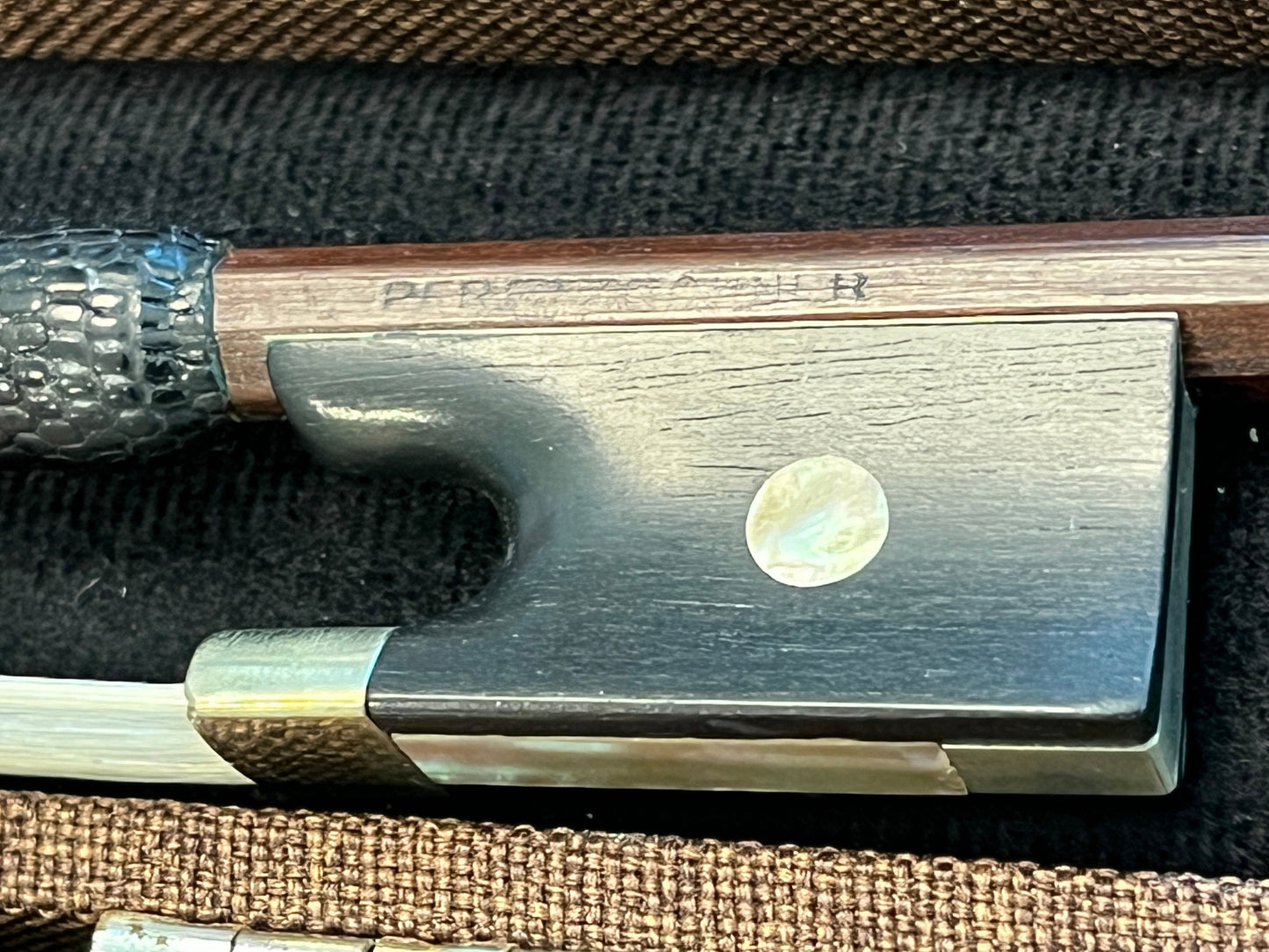 Full size bow for violin stamped 'Pfretzschner'
