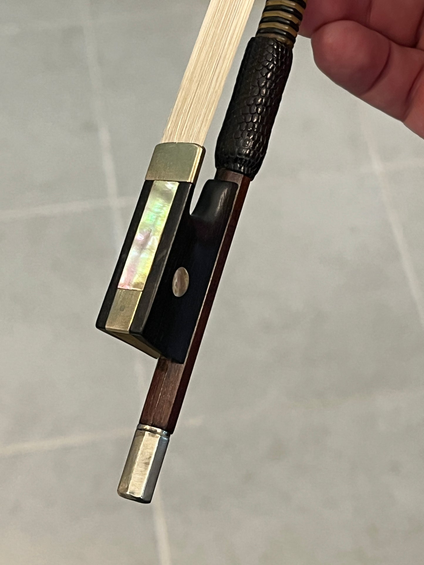 Full size bow for violin stamped 'Pfretzschner'