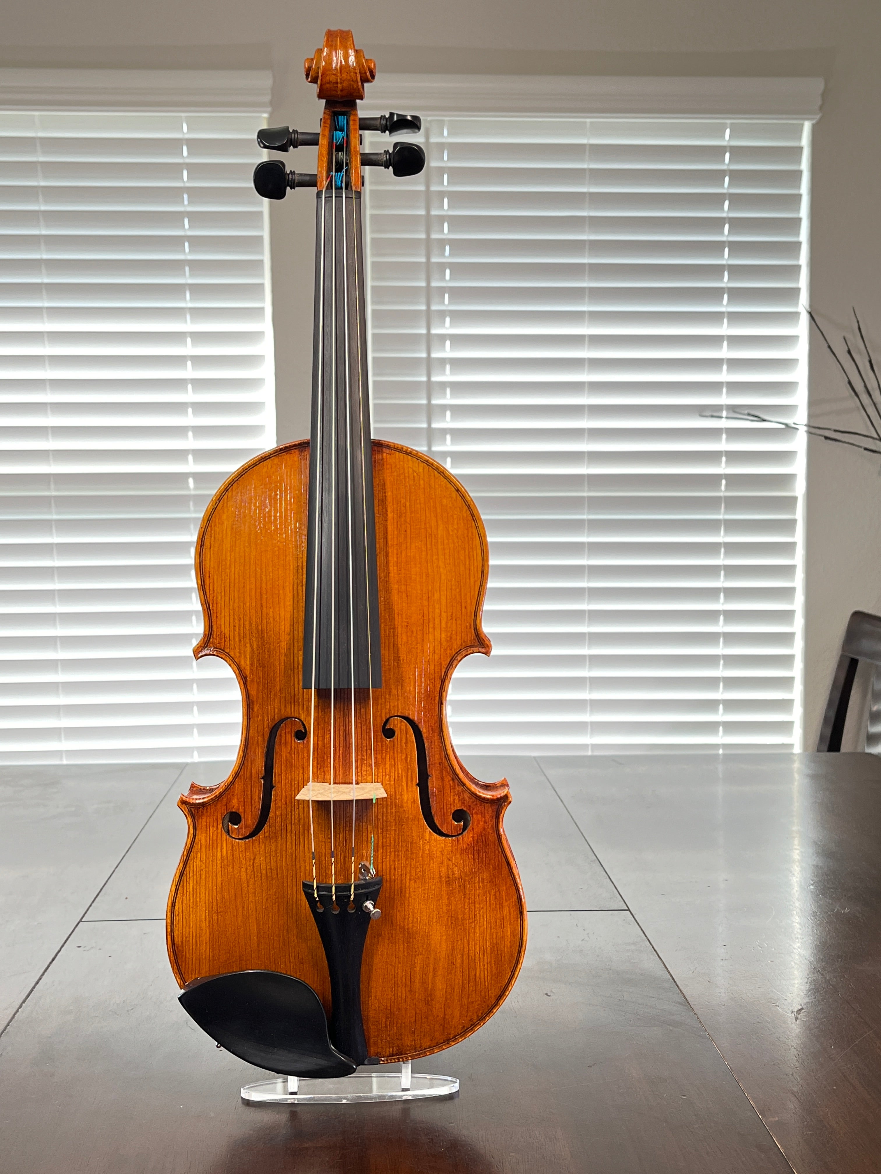 Bench Scratch Made No 63 4 4 Full Size Violin With Sycamore Wood Ba