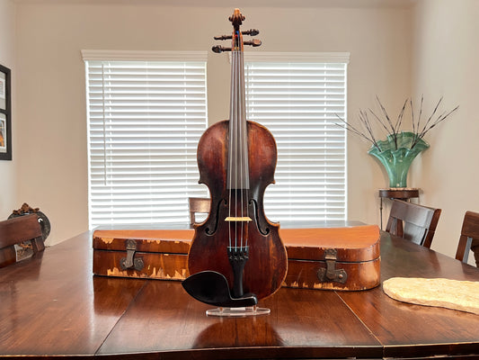 c. 1790-1810 Vintage Ludwig Steiner labeled full size violin with Dendro Analysis