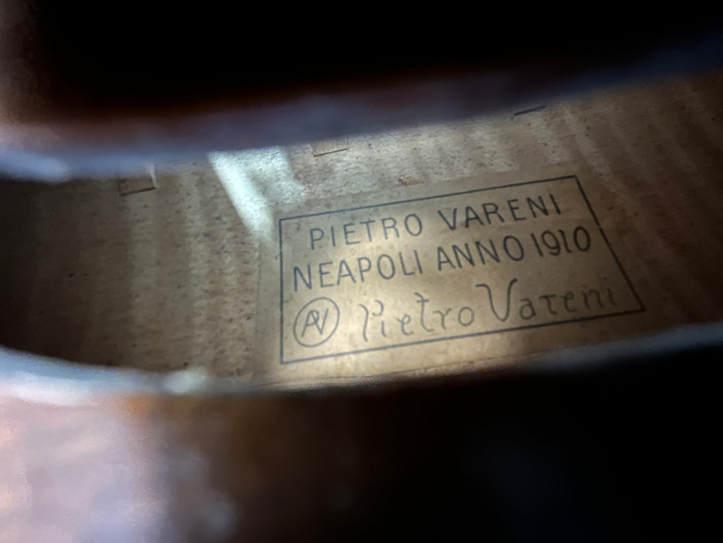 Flamed French Labeled Pietro Vareni Neapoli Anno 1910  4/4 Advanced
