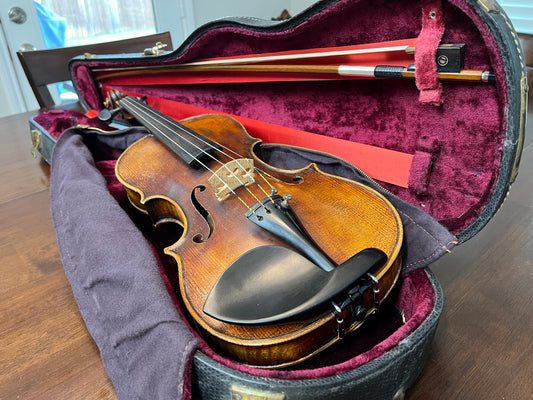 Remarkable sounding Flamed, Full Size 4/4 Strad Copy Violin c. 1880-1930