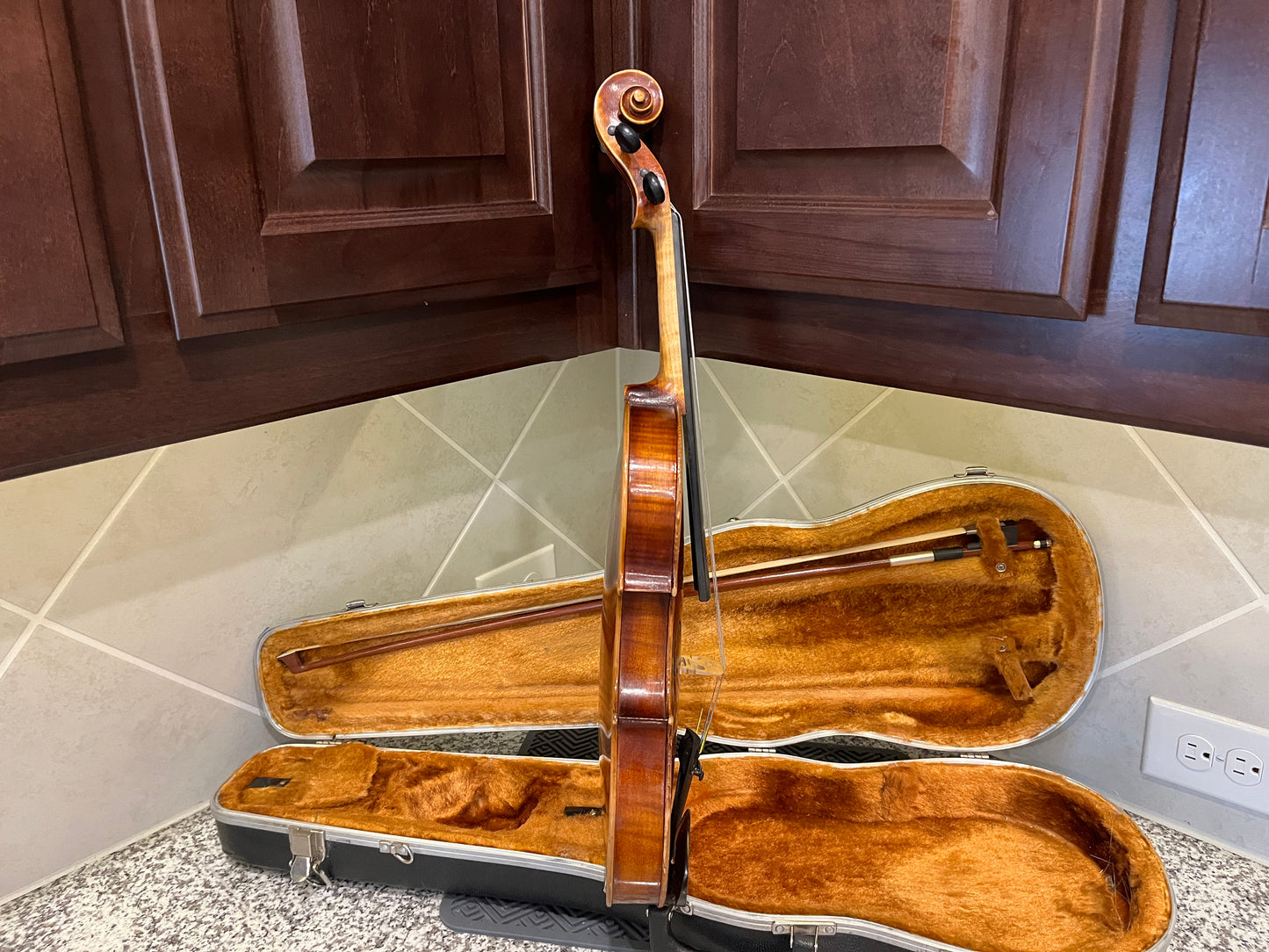 Full size Vintage E.R. Pfretzschner Strad Copy 1963 4/4 Single piece back