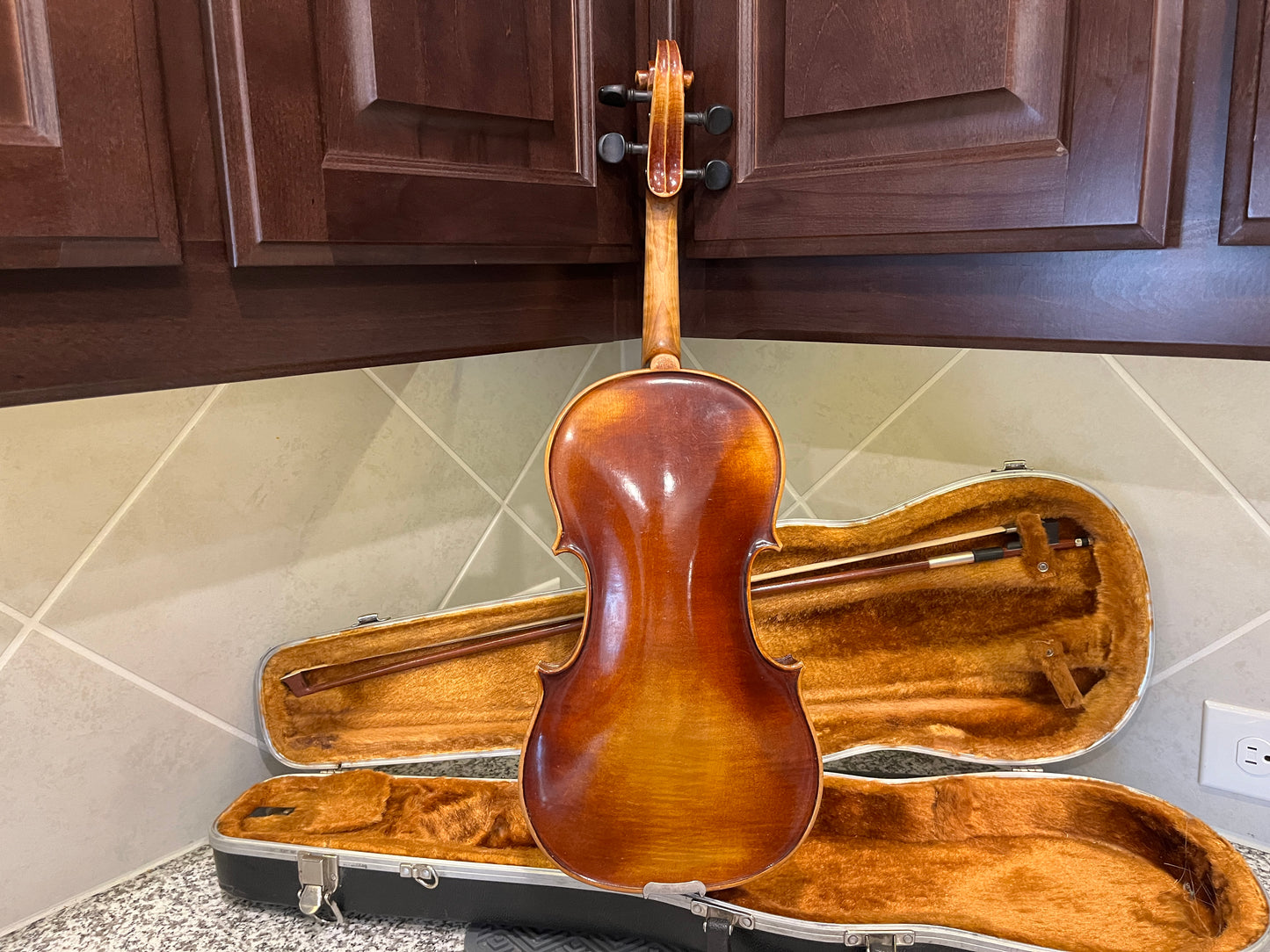 Full size Vintage E.R. Pfretzschner Strad Copy 1963 4/4 Single piece back