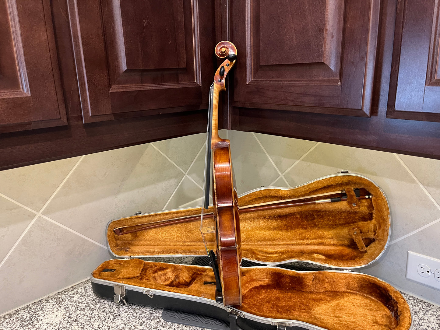Full size Vintage E.R. Pfretzschner Strad Copy 1963 4/4 Single piece back