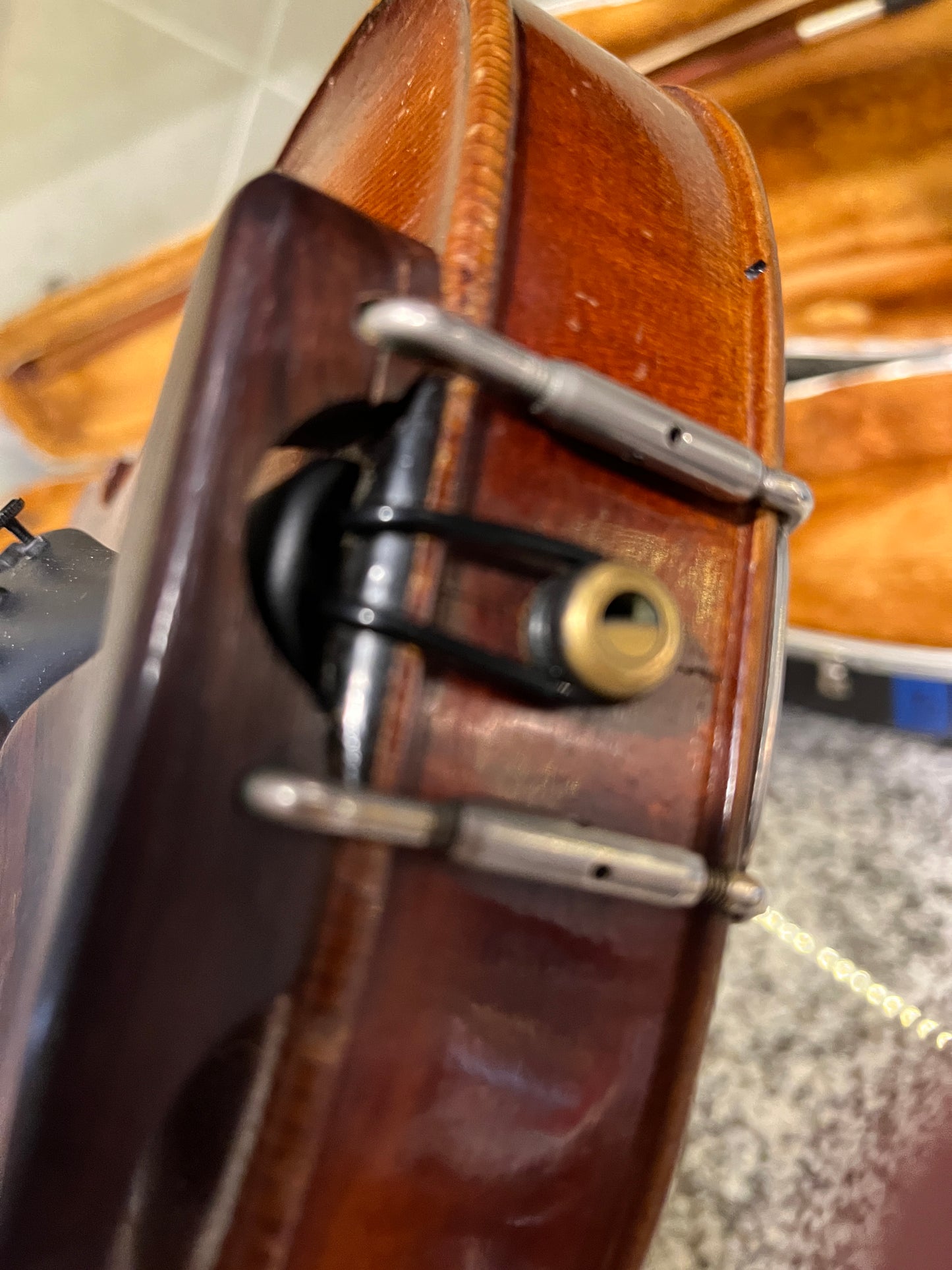 Full size Vintage E.R. Pfretzschner Strad Copy 1963 4/4 Single piece back