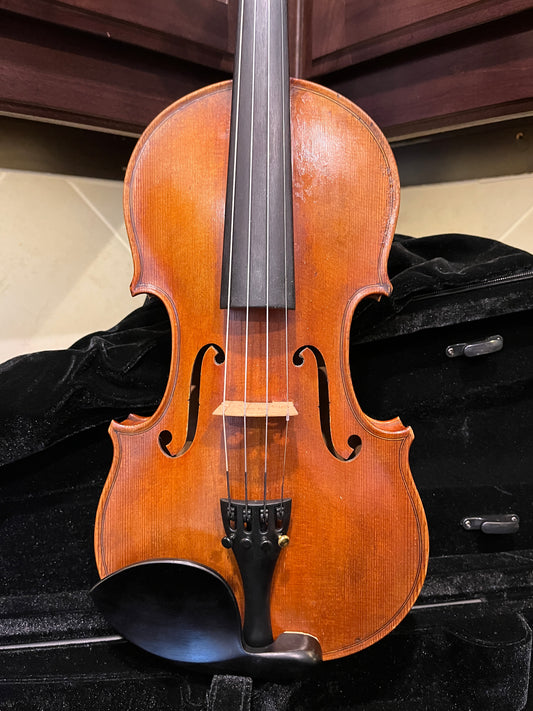 Flamed Violin 'Glass-Leipzig 1920 Conservatory Violine.' 4/4 Violin
