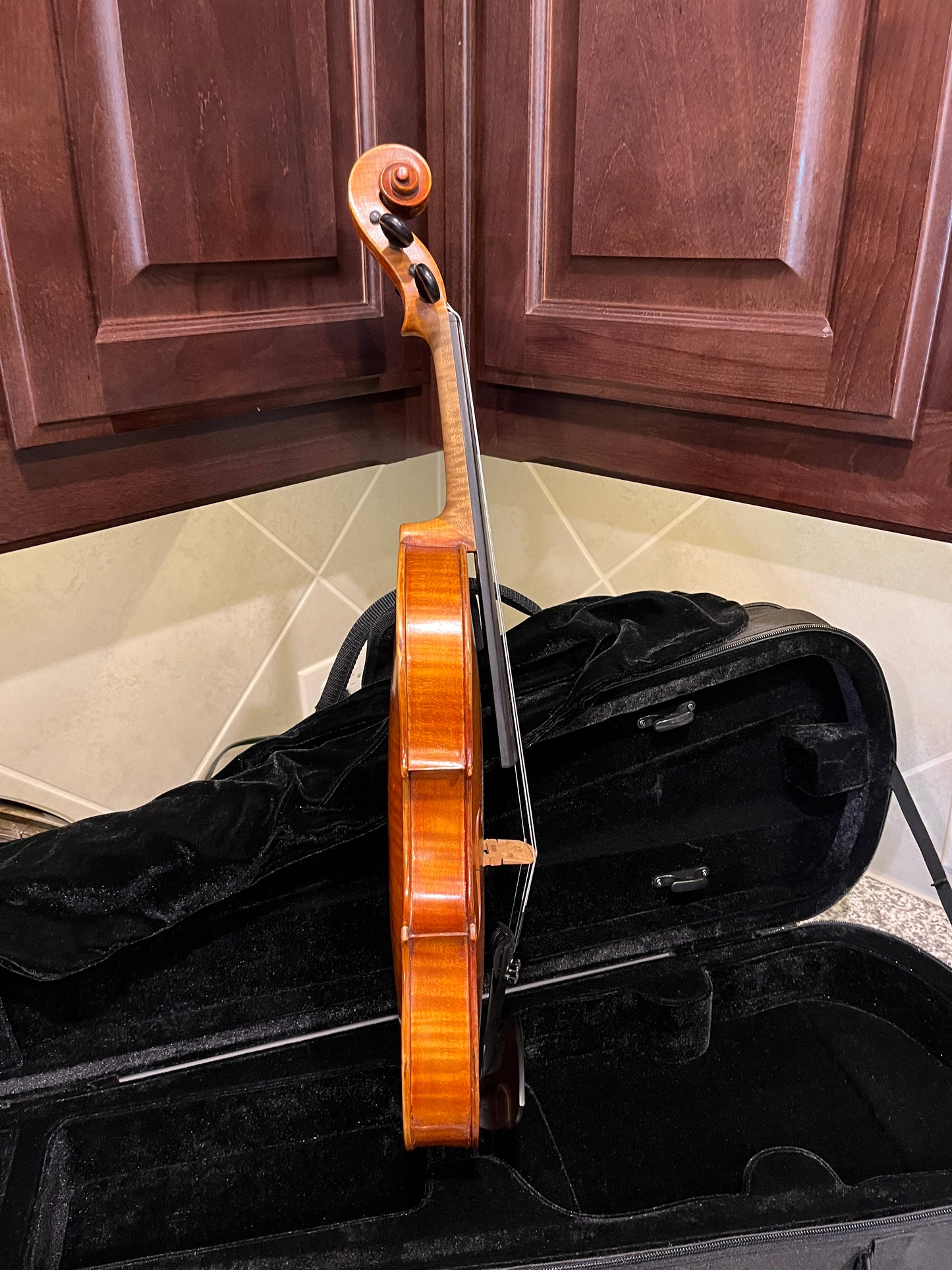 Flamed Violin 'Glass-Leipzig 1920 Conservatory Violine.' 4/4 Violin