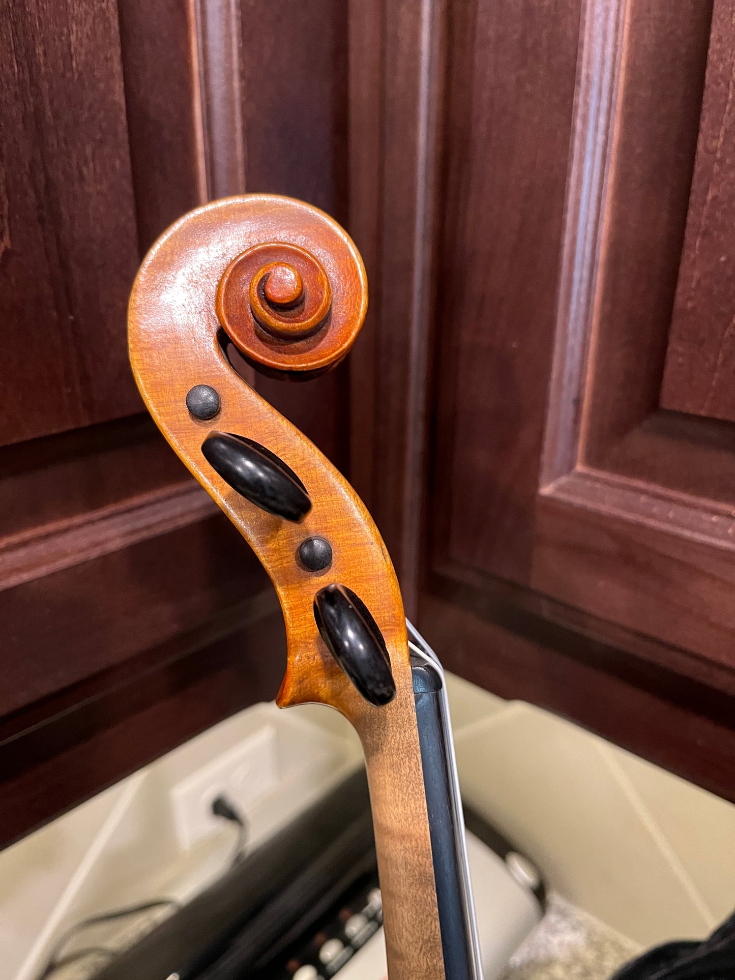 Flamed Violin 'Glass-Leipzig 1920 Conservatory Violine.' 4/4 Violin