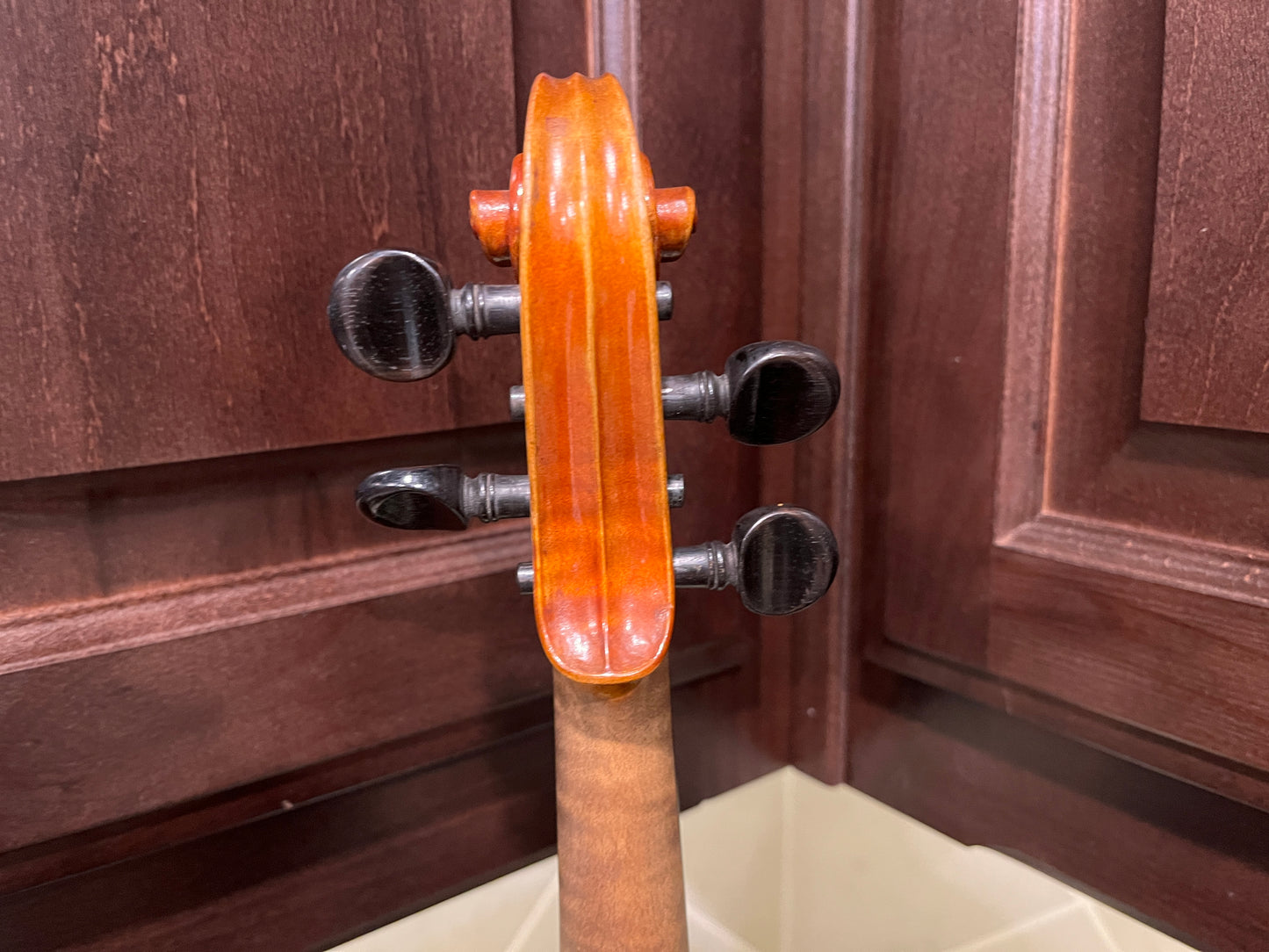 Flamed Violin 'Glass-Leipzig 1920 Conservatory Violine.' 4/4 Violin