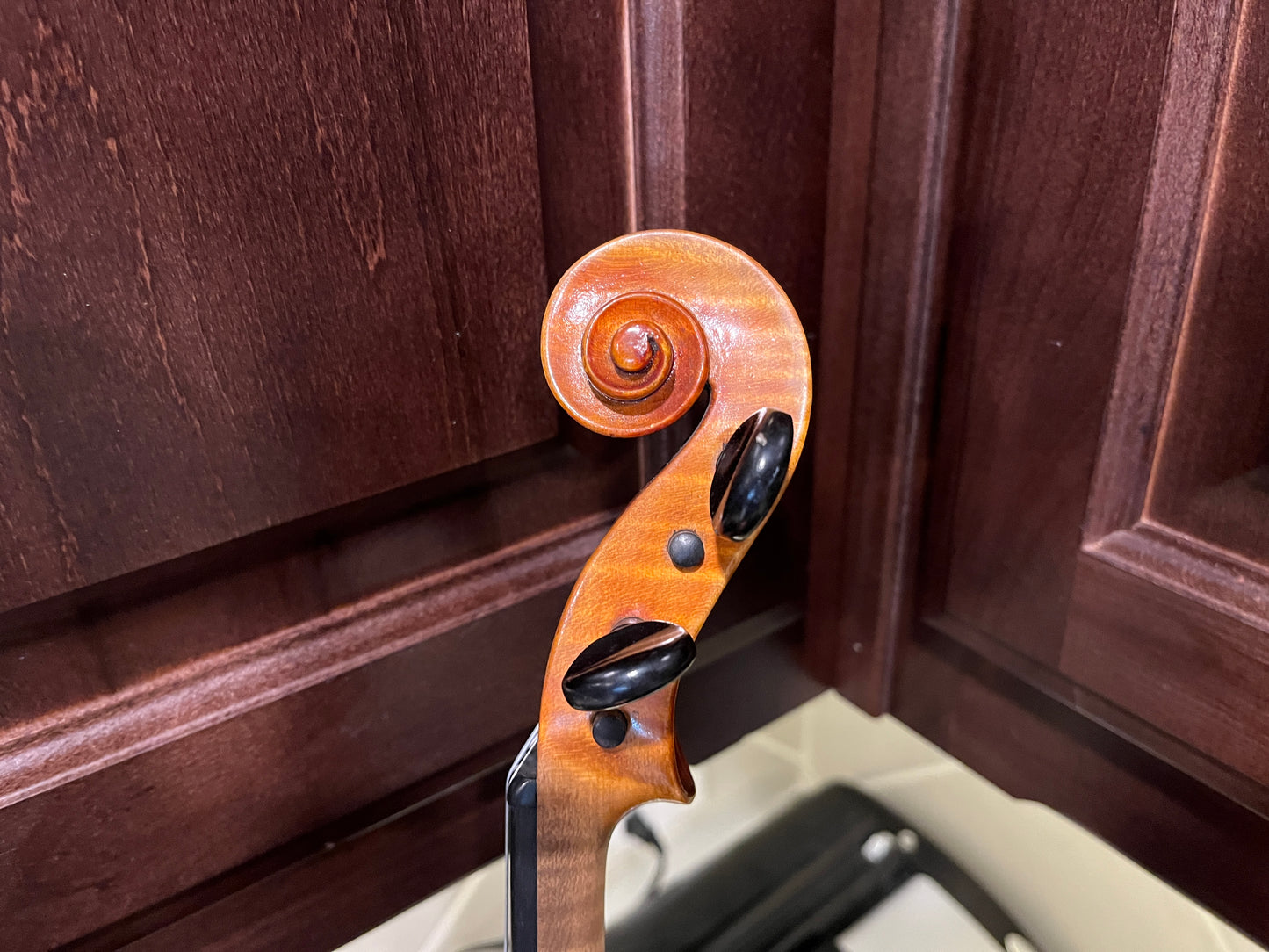 Flamed Violin 'Glass-Leipzig 1920 Conservatory Violine.' 4/4 Violin