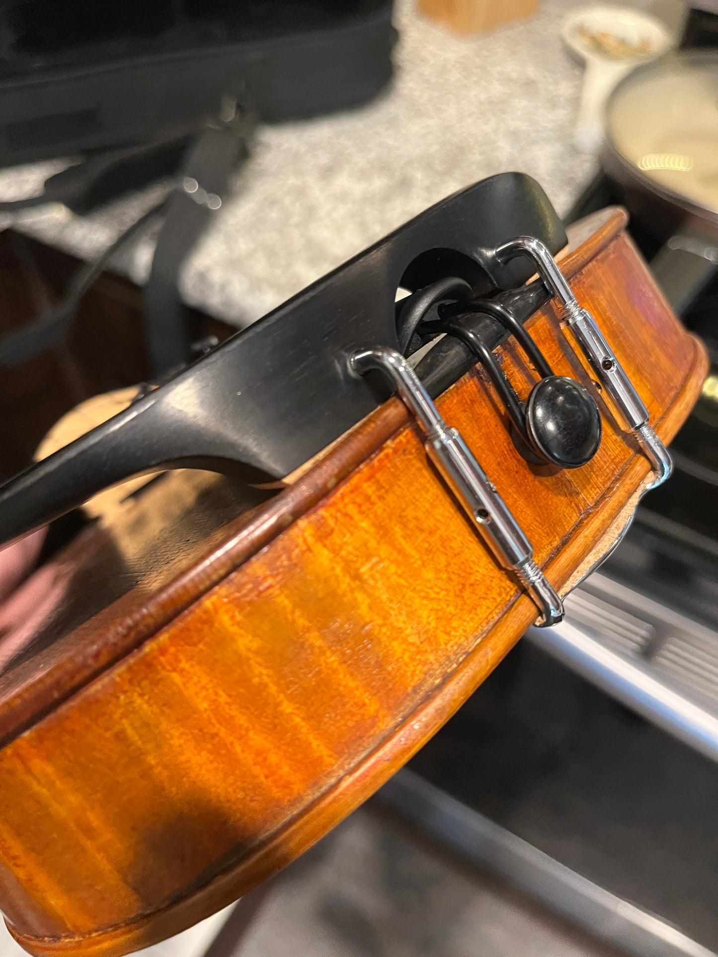 Flamed Violin 'Glass-Leipzig 1920 Conservatory Violine.' 4/4 Violin