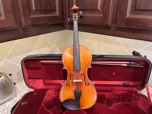 Flamed single piece back 4/4 Violin Full size Framus Copy of 1721 Strad c. 1960