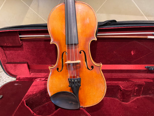 Flamed single piece back 4/4 Violin Full size Framus Copy of 1721 Strad c. 1960