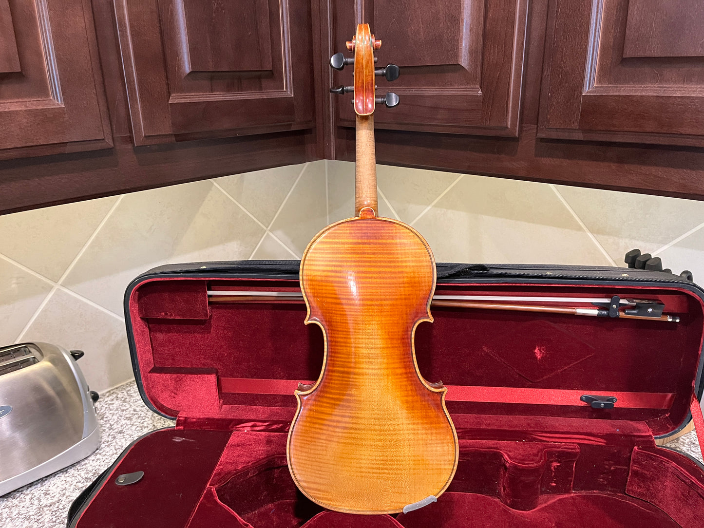 Flamed single piece back 4/4 Violin Full size Framus Copy of 1721 Strad c. 1960