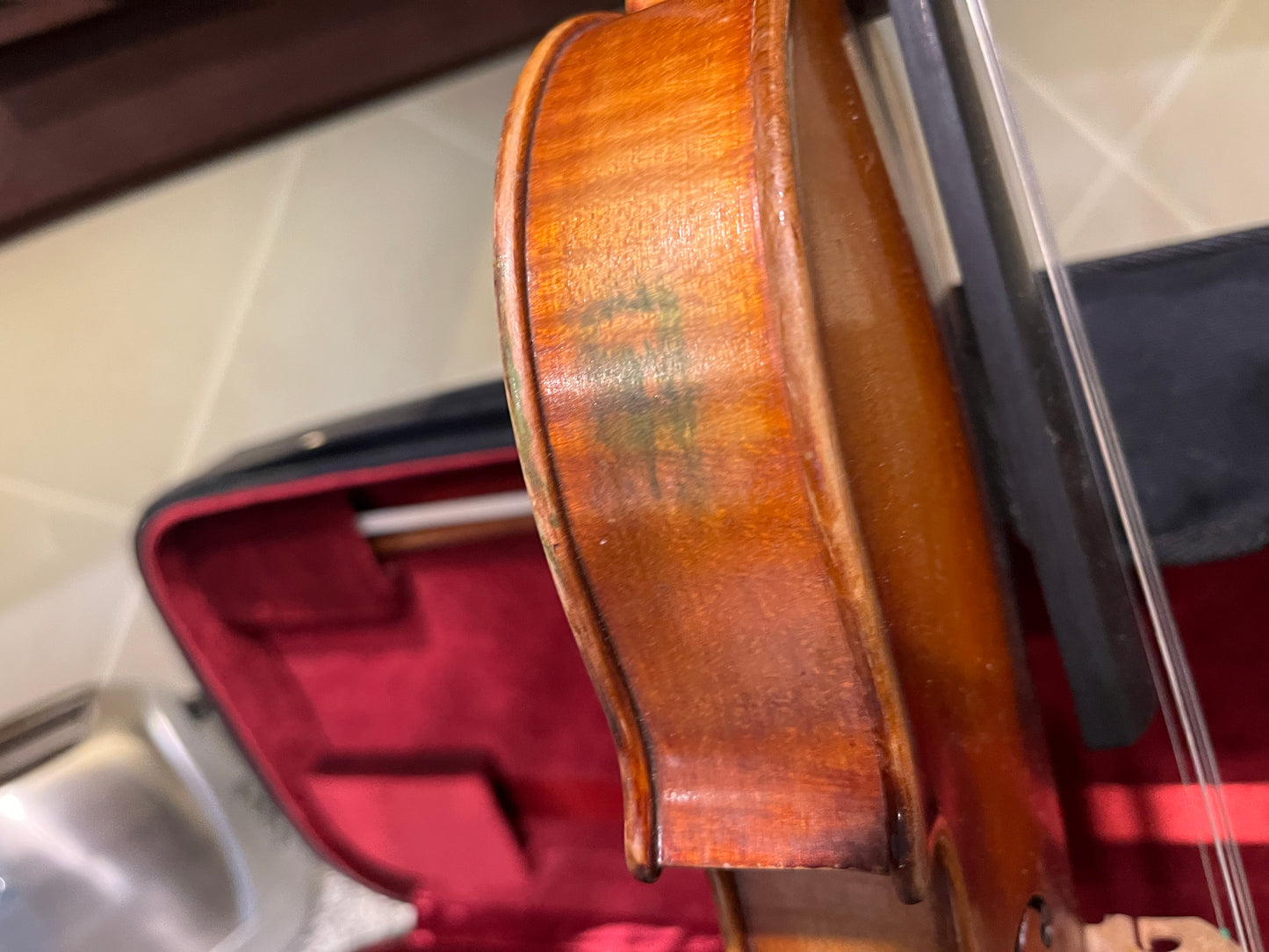 Flamed single piece back 4/4 Violin Full size Framus Copy of 1721 Strad c. 1960