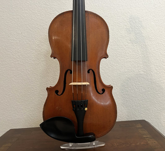 Unbranded Single piece back c. 1930's flamed violin full size 4/4