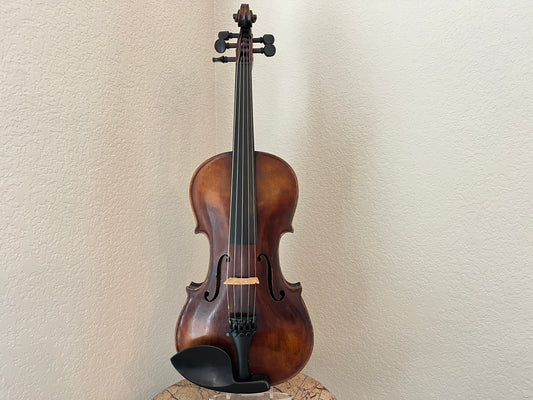 * Sound sample - Vintage Glass Stamped Converted 5 String (Five string) Violin fiddle c. 1920