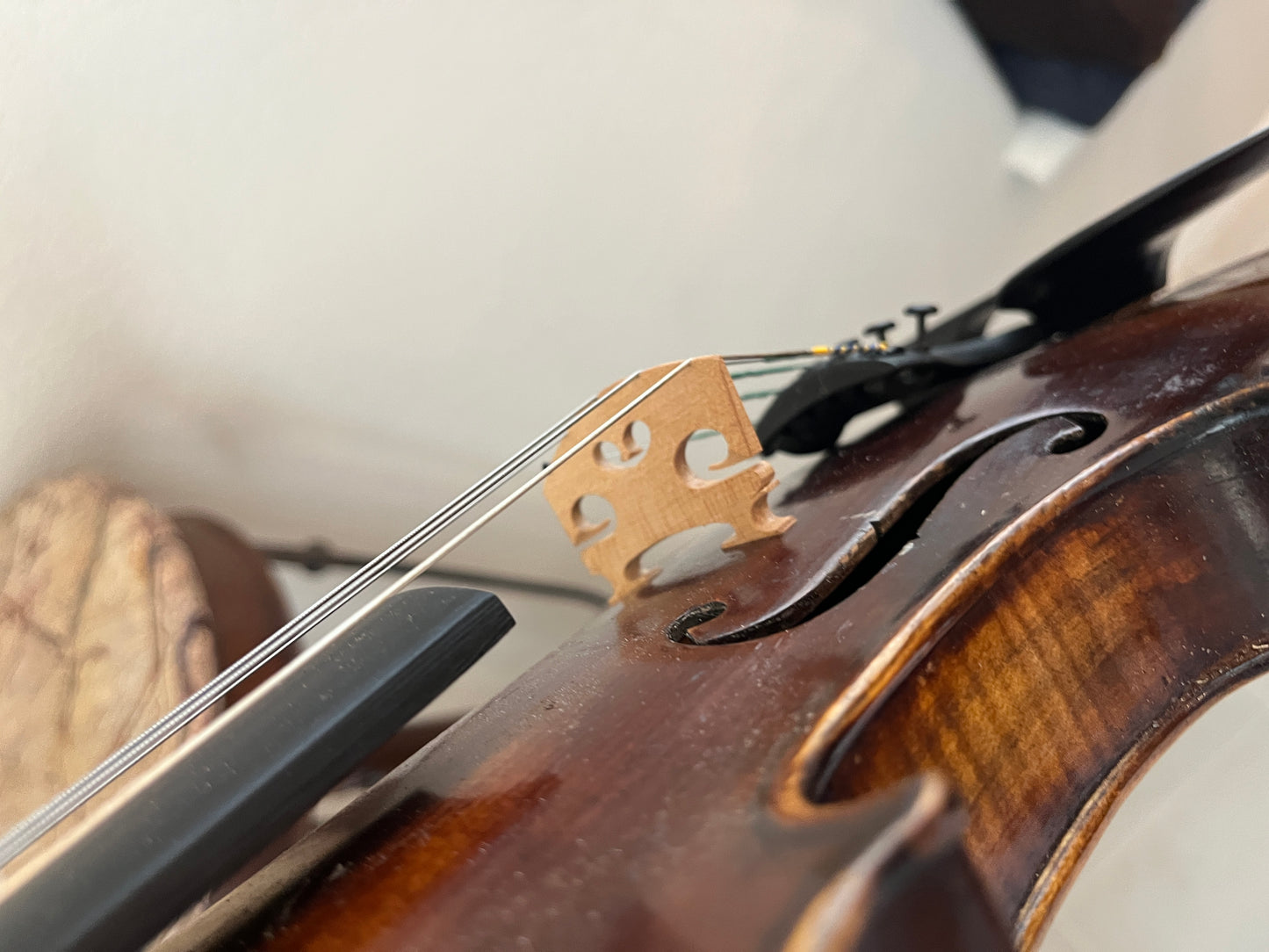 * Sound sample - Vintage Glass Stamped Converted 5 String (Five string) Violin fiddle c. 1920