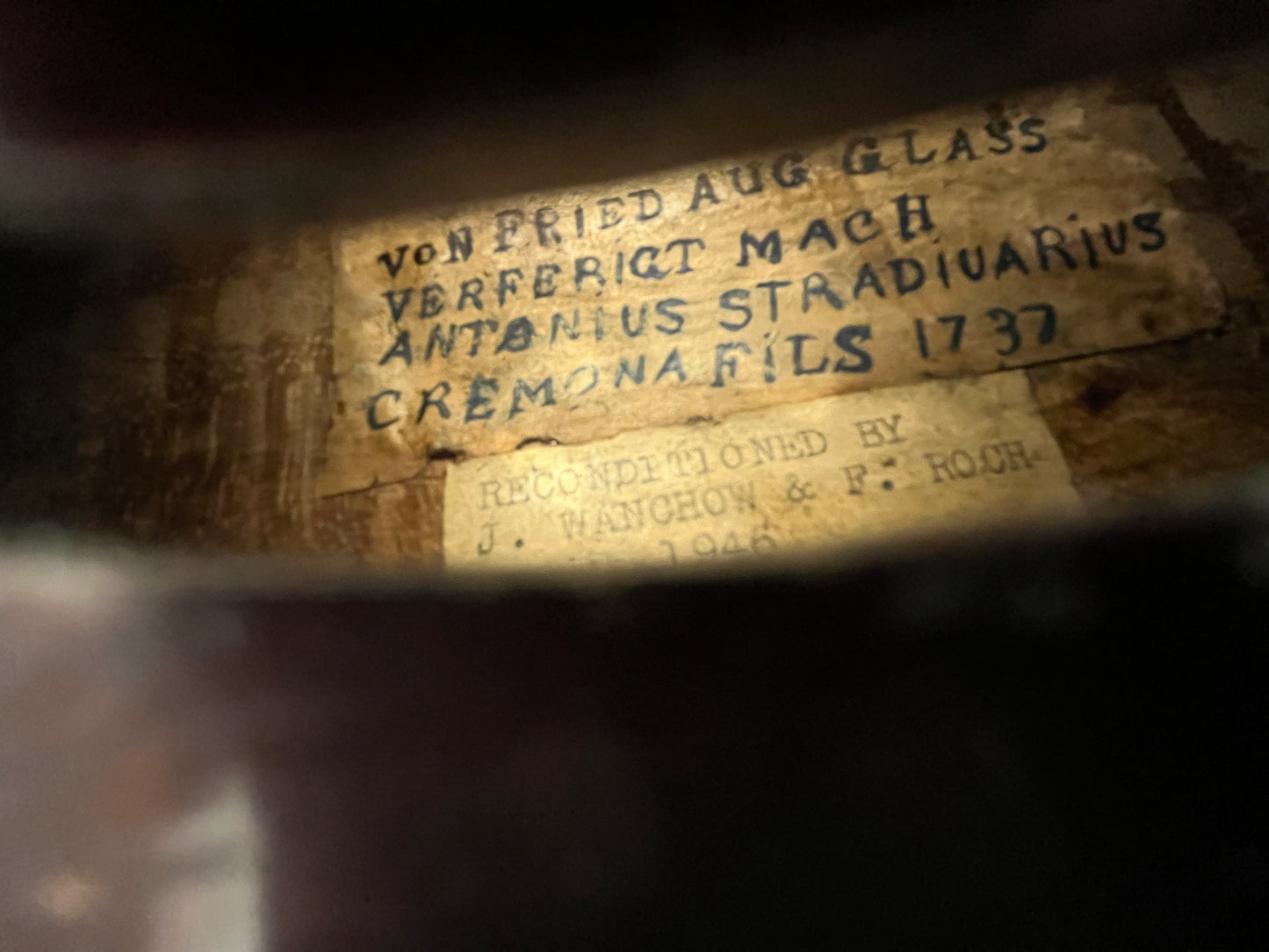 * Sound sample - Vintage Glass Stamped Converted 5 String (Five string) Violin fiddle c. 1920