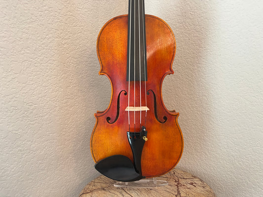 Single piece back flamed Bench made violin by Ivan of Bonev Violins #71 2025