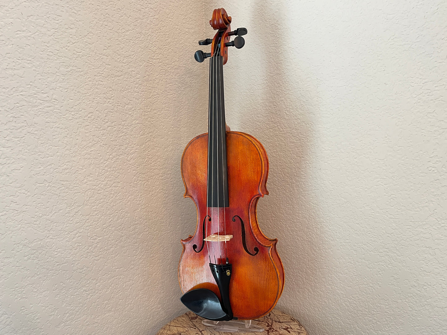 Single piece back flamed Bench made violin by Ivan of Bonev Violins #71 2025