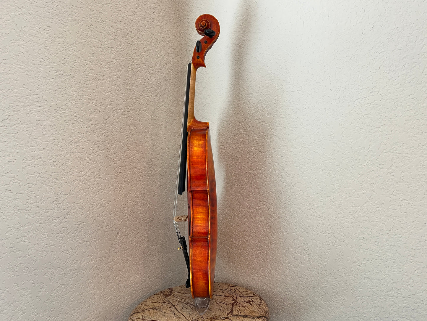 Single piece back flamed Bench made violin by Ivan of Bonev Violins #71 2025