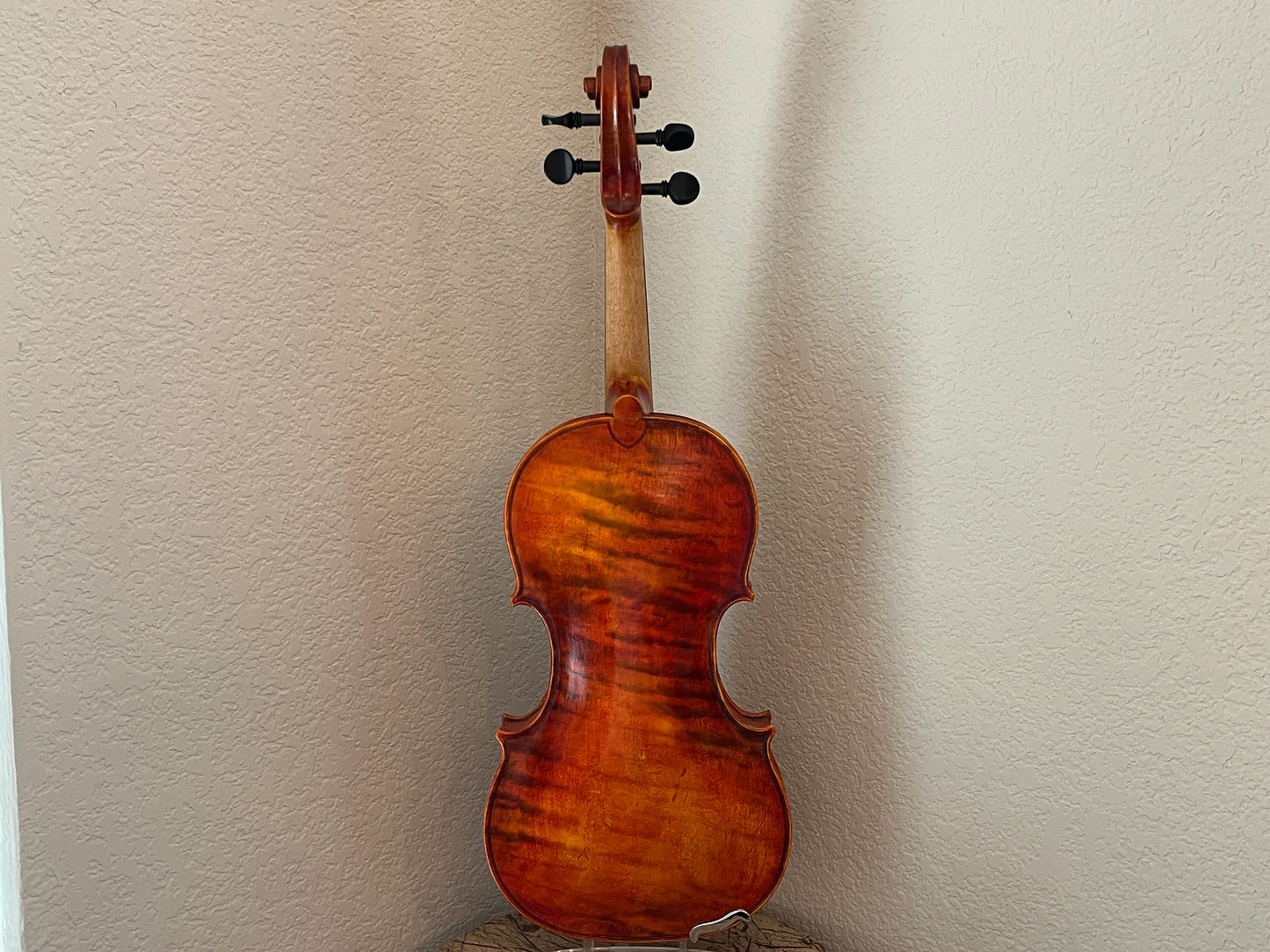Single piece back flamed Bench made violin by Ivan of Bonev Violins #71 2025