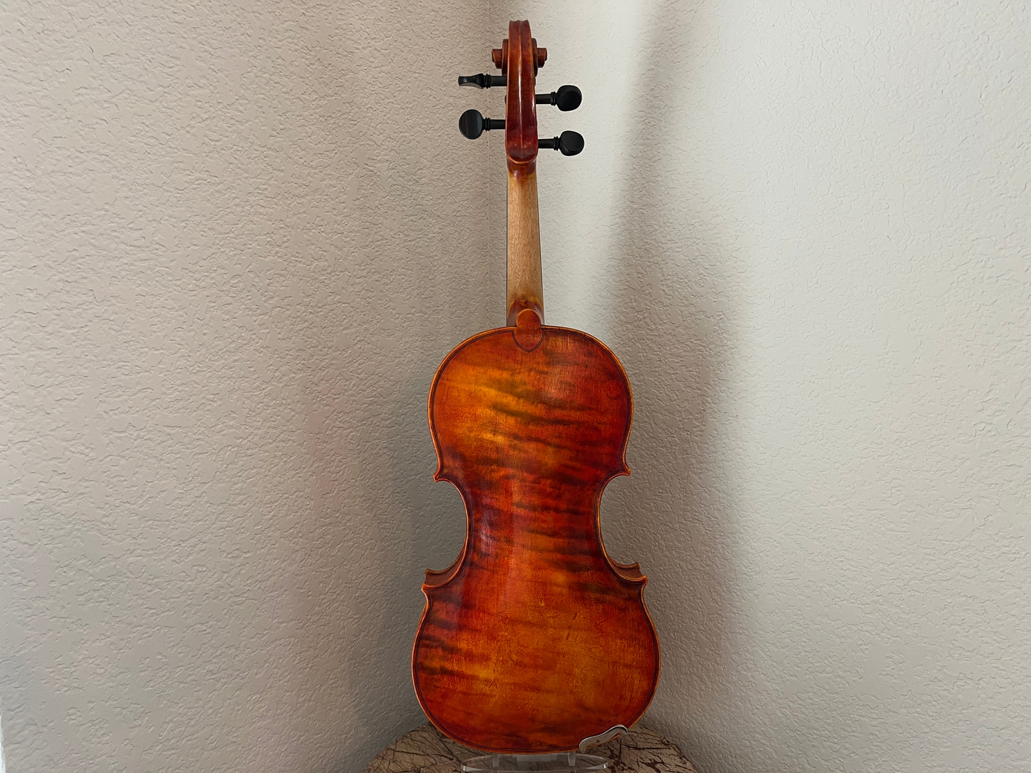Single piece back flamed Bench made violin by Ivan of Bonev Violins #71 2025