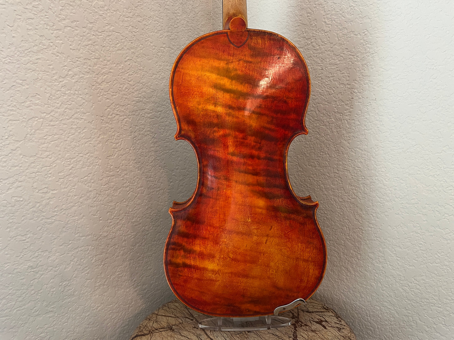 Single piece back flamed Bench made violin by Ivan of Bonev Violins #71 2025