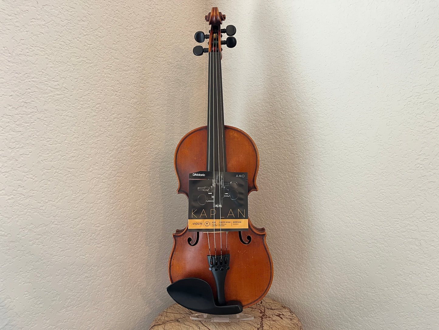 Powerful projection Unbranded Flamed and fluted Violin c. 1880-1920 with demo sound sample