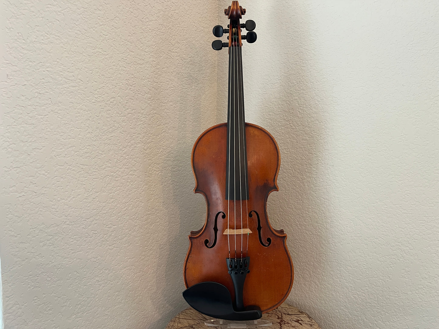 Powerful projection Unbranded Flamed and fluted Violin c. 1880-1920 with demo sound sample