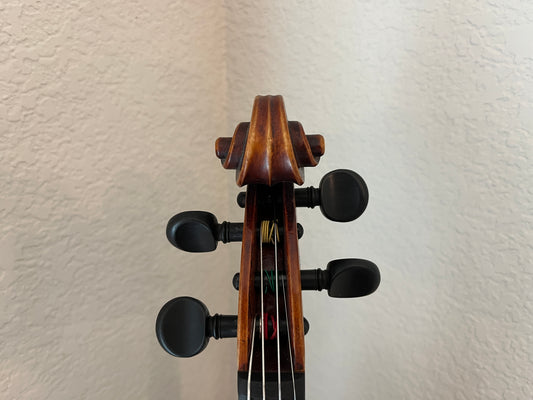 Powerful projection Unbranded Flamed and fluted Violin c. 1880-1920 with demo sound sample