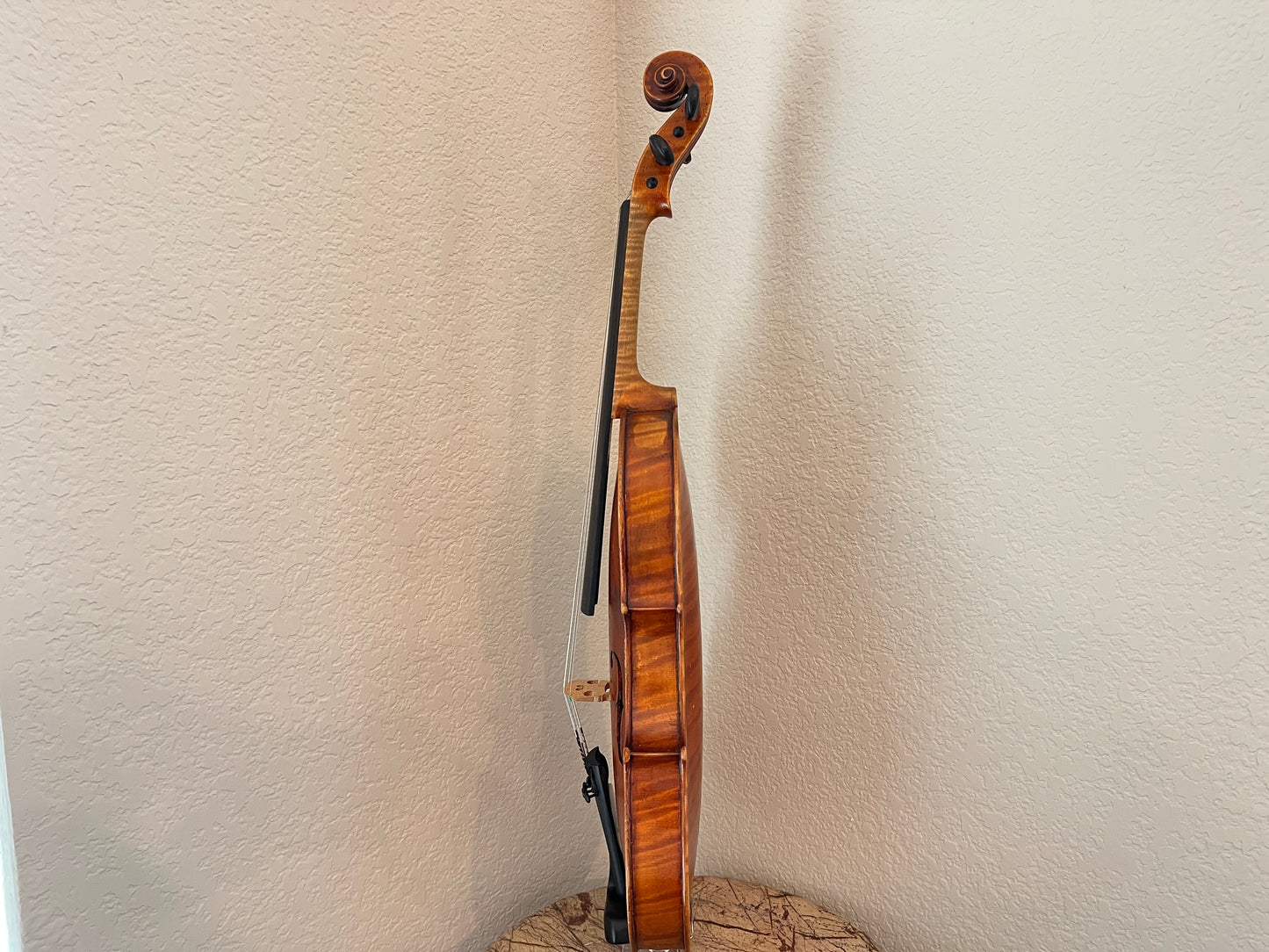 Powerful projection Unbranded Flamed and fluted Violin c. 1880-1920 with demo sound sample