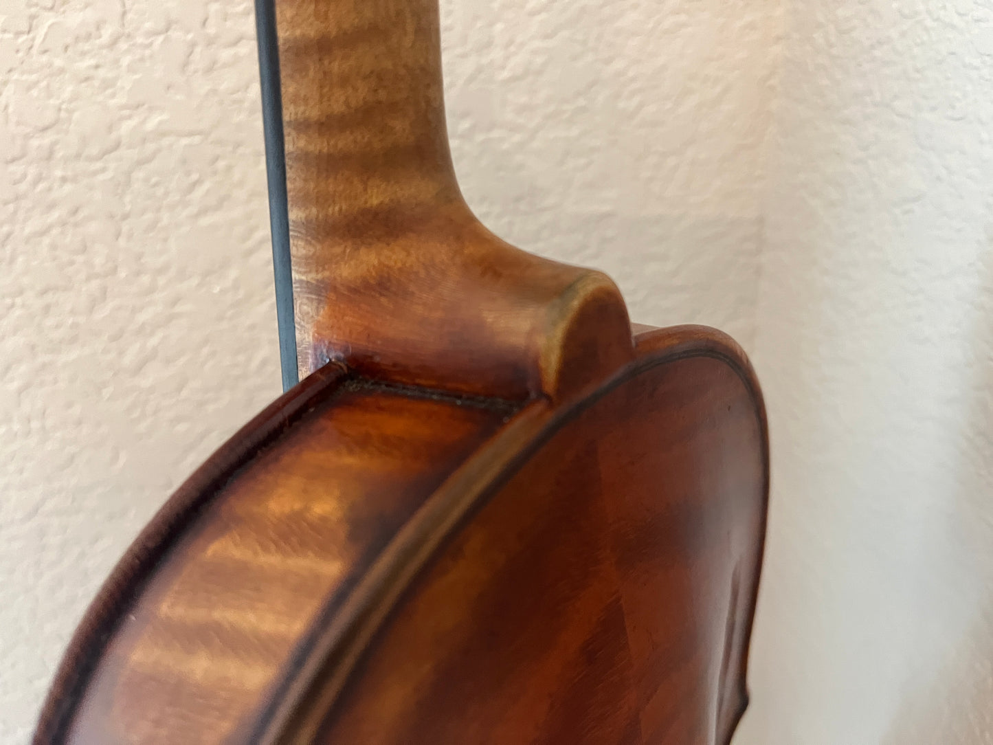 Powerful projection Unbranded Flamed and fluted Violin c. 1880-1920 with demo sound sample