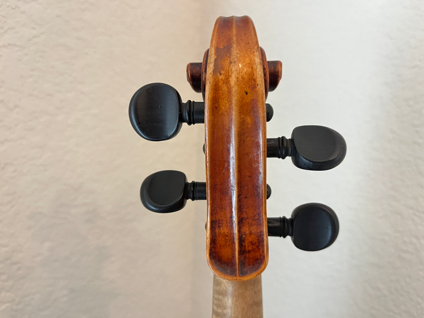 Powerful projection Unbranded Flamed and fluted Violin c. 1880-1920 with demo sound sample