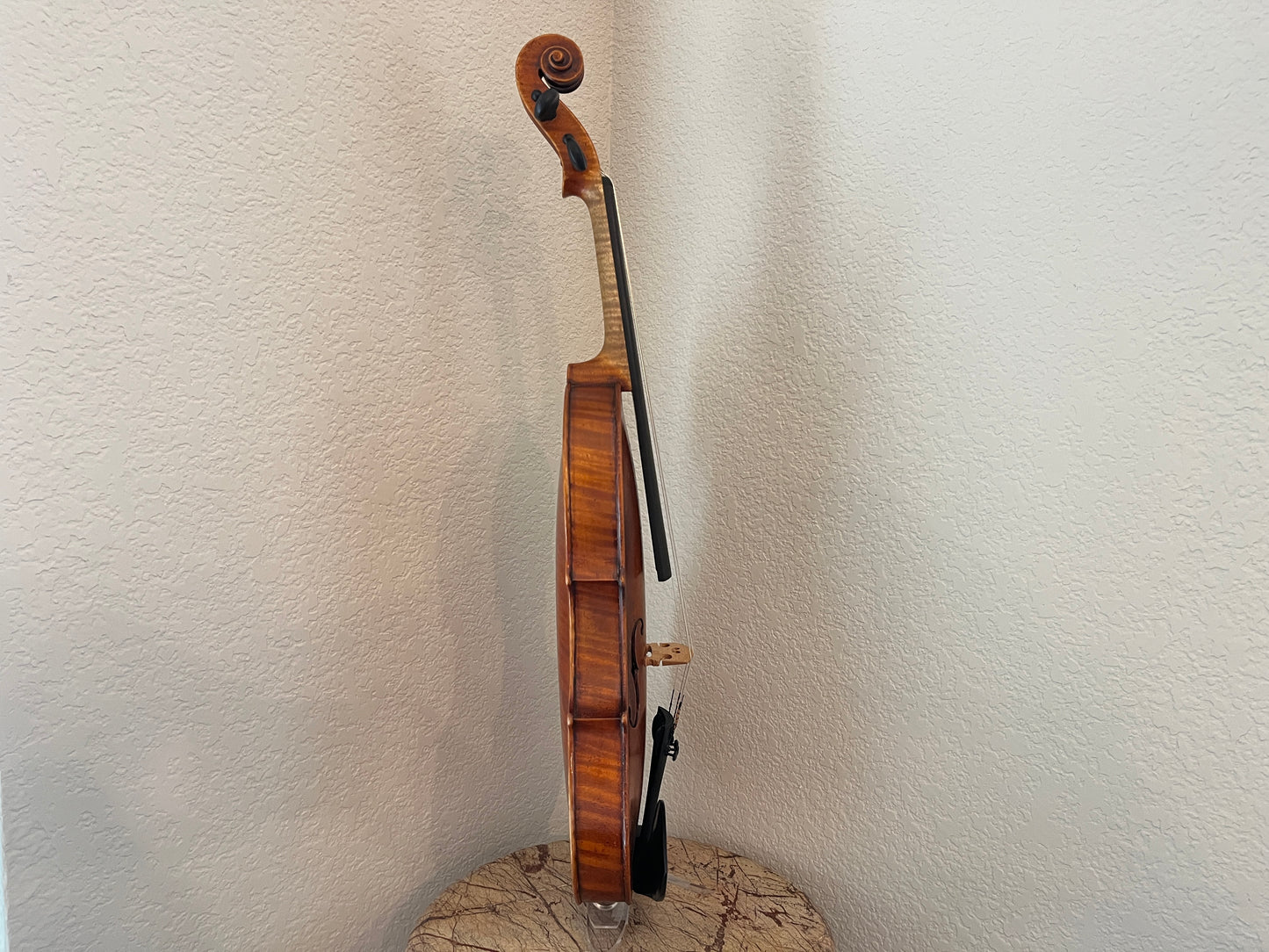 Powerful projection Unbranded Flamed and fluted Violin c. 1880-1920 with demo sound sample