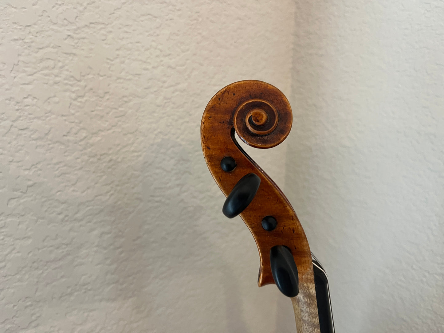 Powerful projection Unbranded Flamed and fluted Violin c. 1880-1920 with demo sound sample