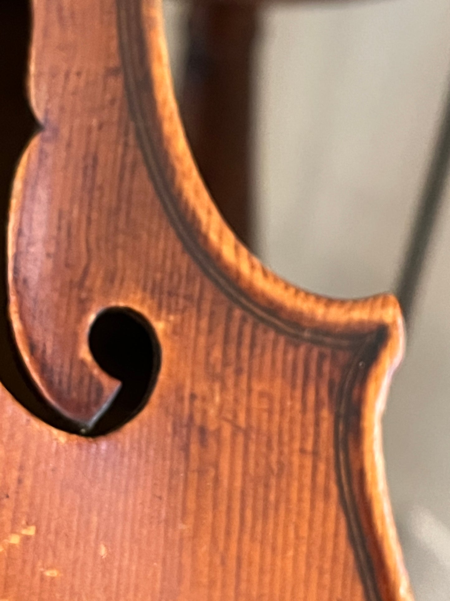 Powerful projection Unbranded Flamed and fluted Violin c. 1880-1920 with demo sound sample