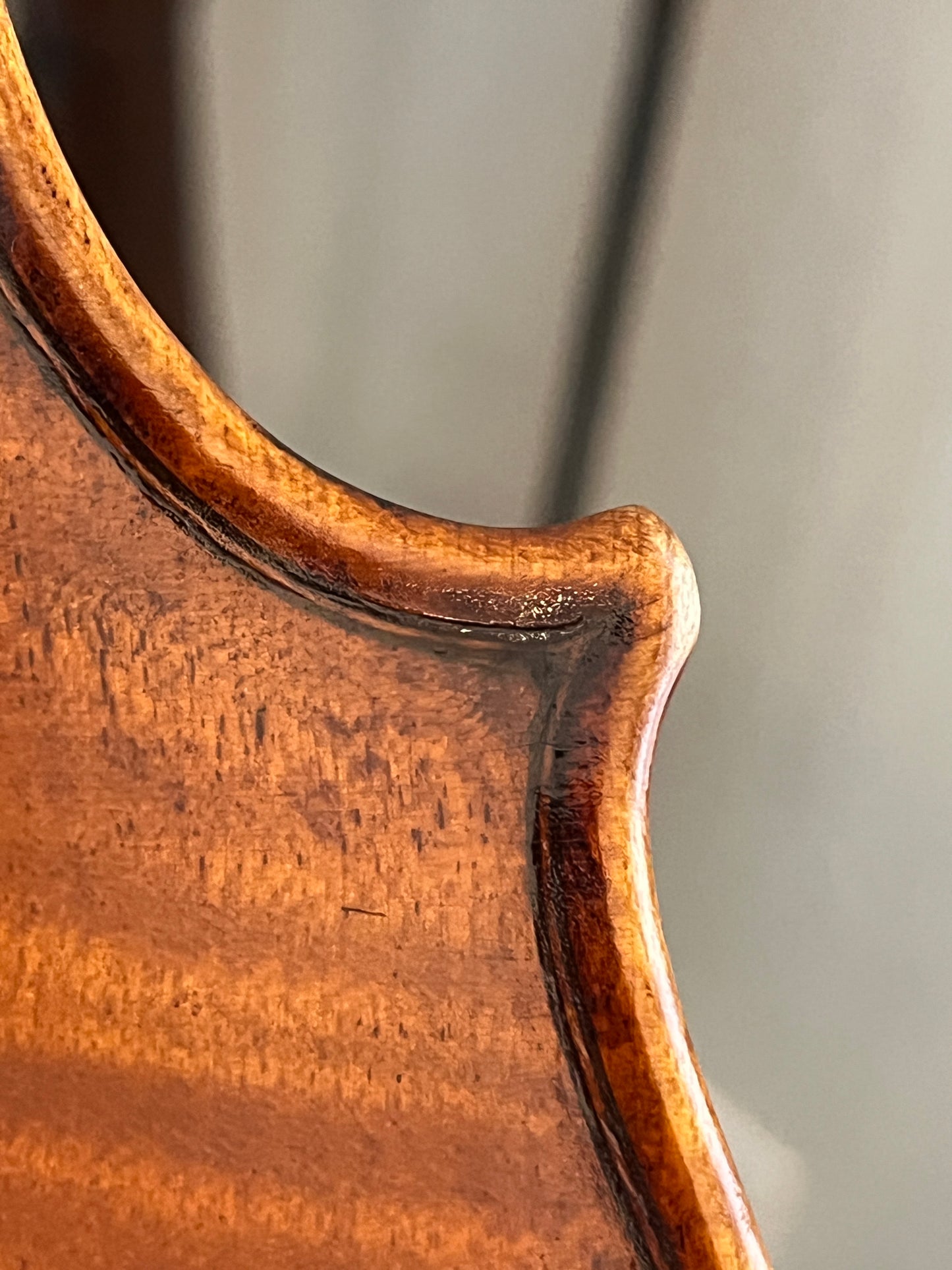 Powerful projection Unbranded Flamed and fluted Violin c. 1880-1920 with demo sound sample
