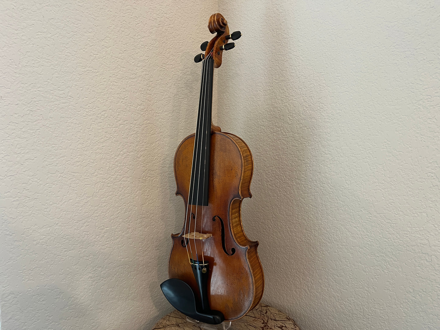 Flamed Hermann Geipel violin full size Strad copy 1935