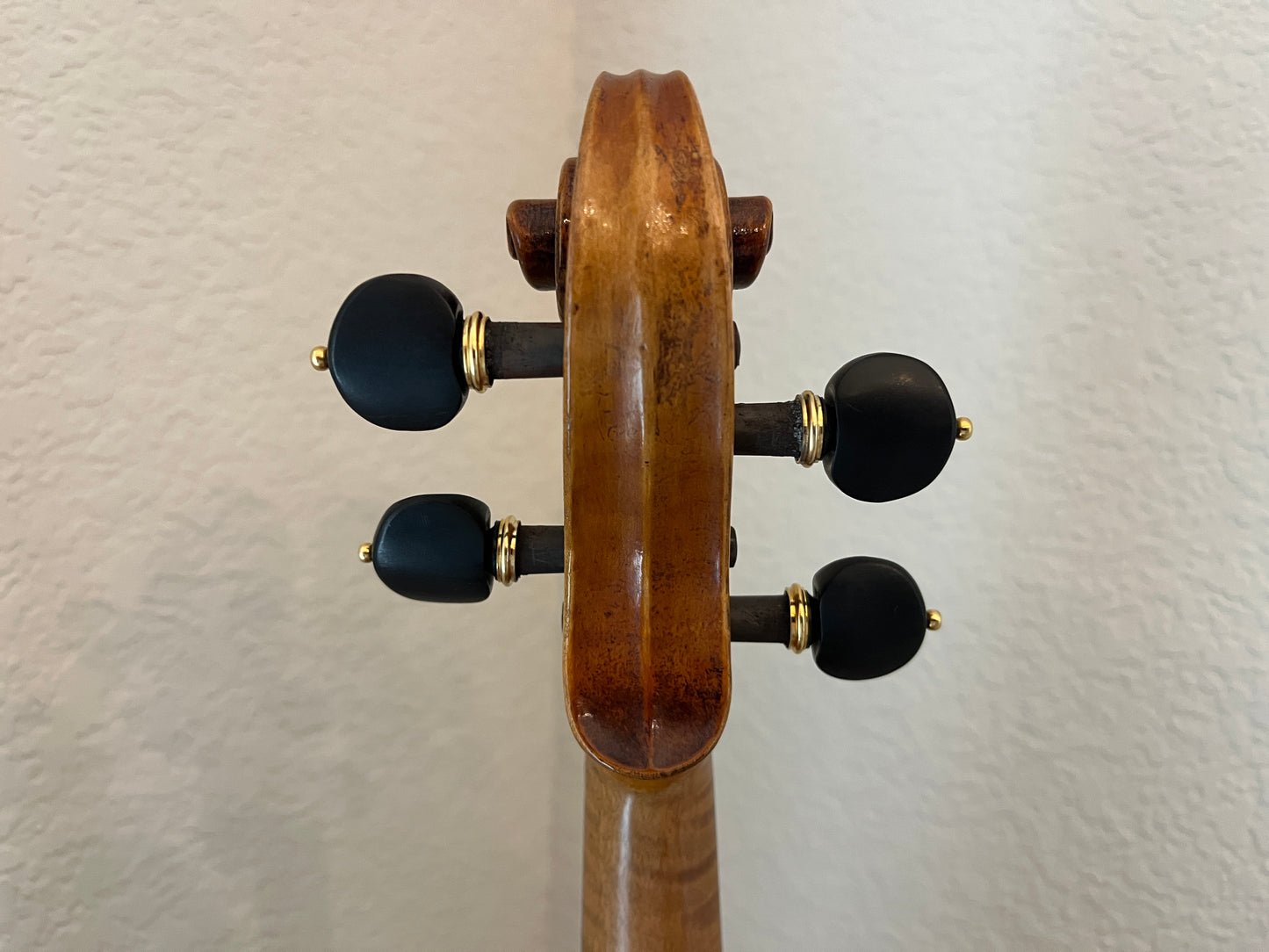 Flamed Hermann Geipel violin full size Strad copy 1935