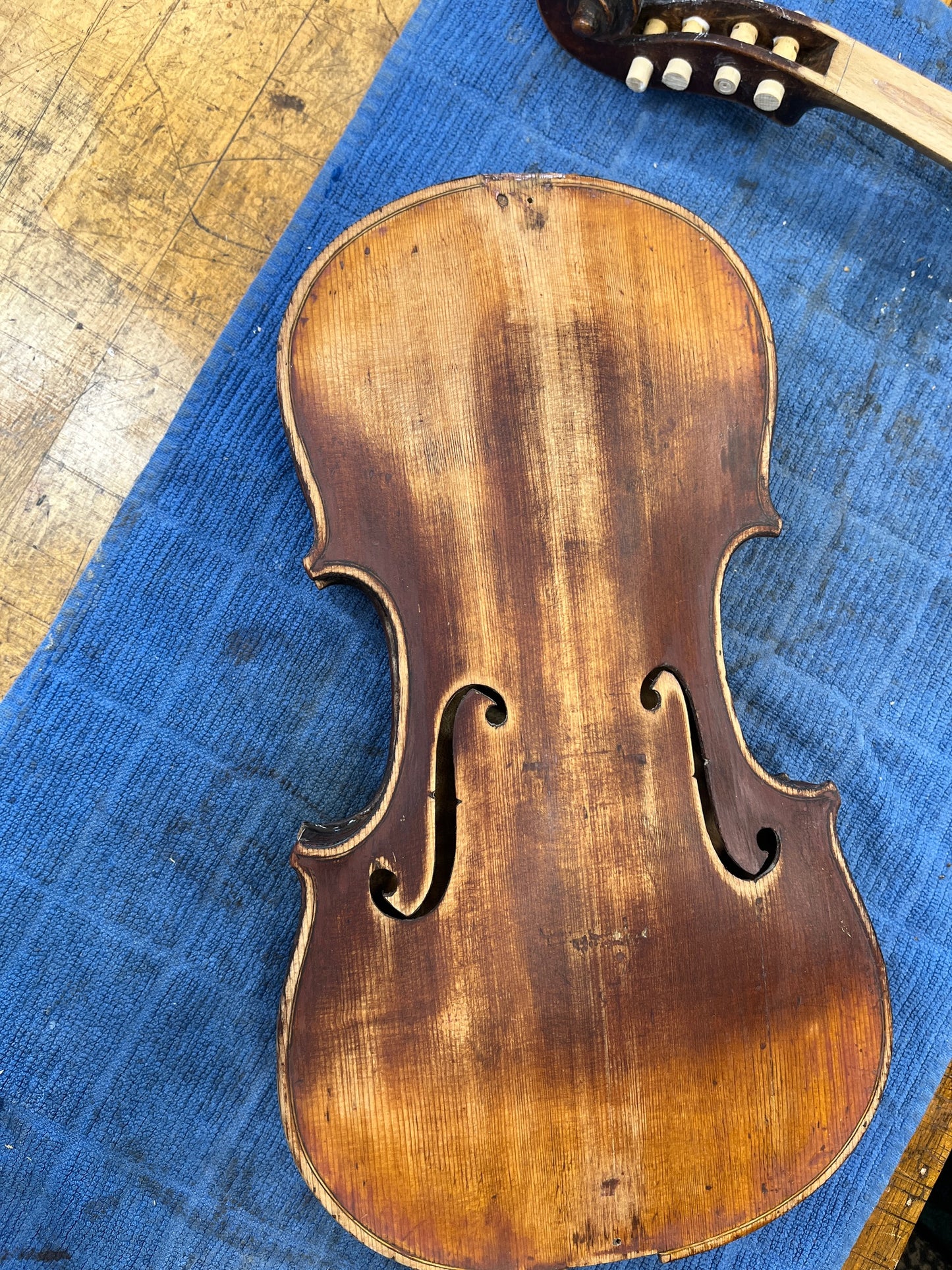 Vintage Flamed Fiddle c. 1850-1880 Advanced Plus with vintage bow 4/4 Full Size