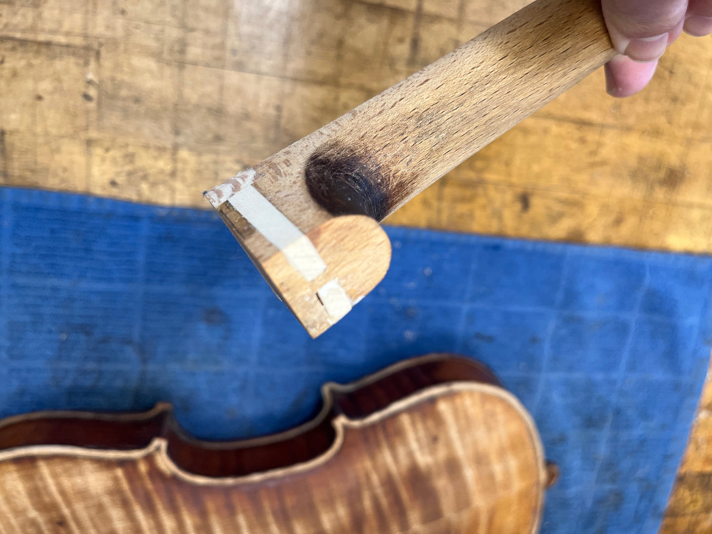 Vintage Flamed Fiddle c. 1850-1880 Advanced Plus with vintage bow 4/4 Full Size