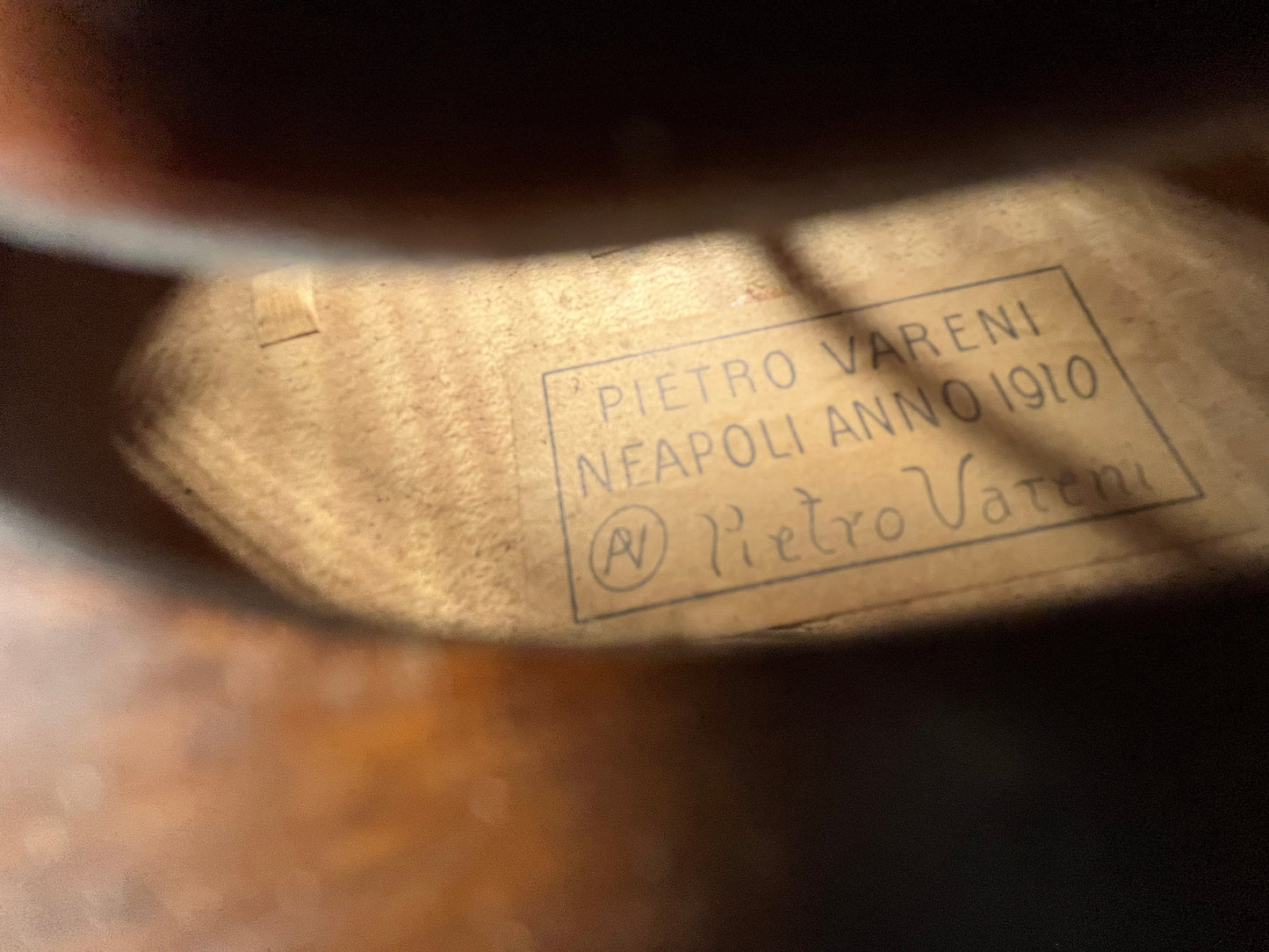 Flamed French Labeled Pietro Vareni Neapoli Anno 1910  4/4 Advanced