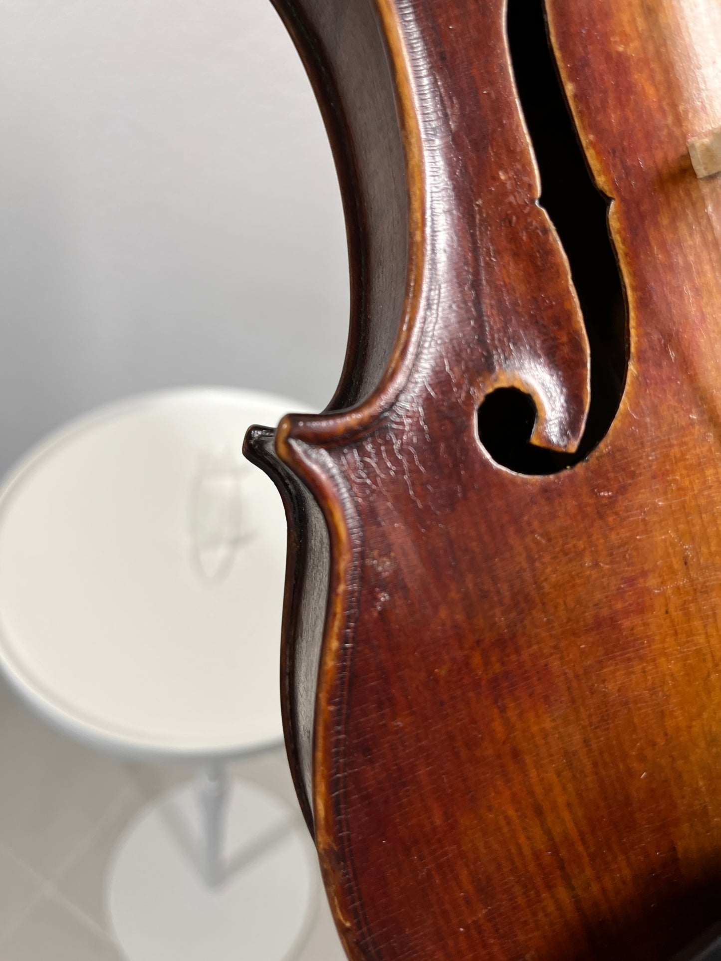 American made Historic J. A. Wesco 1901 - Oil Varnished full size violin, flamed Advanced and Above