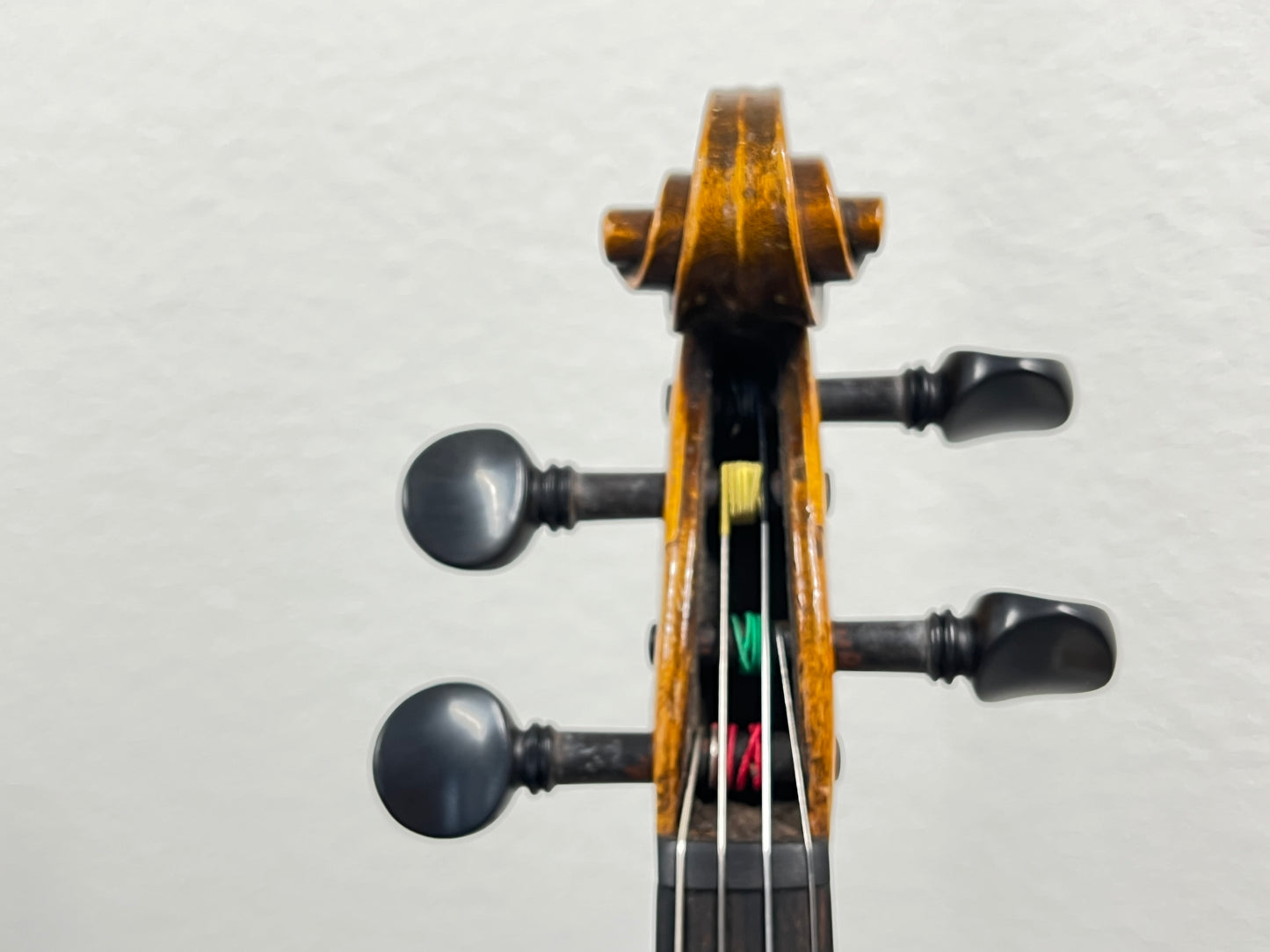 Hopf Stamped Fiddle c. 1890 'Repaired and Developed by A. W. Van Dorston 1908'