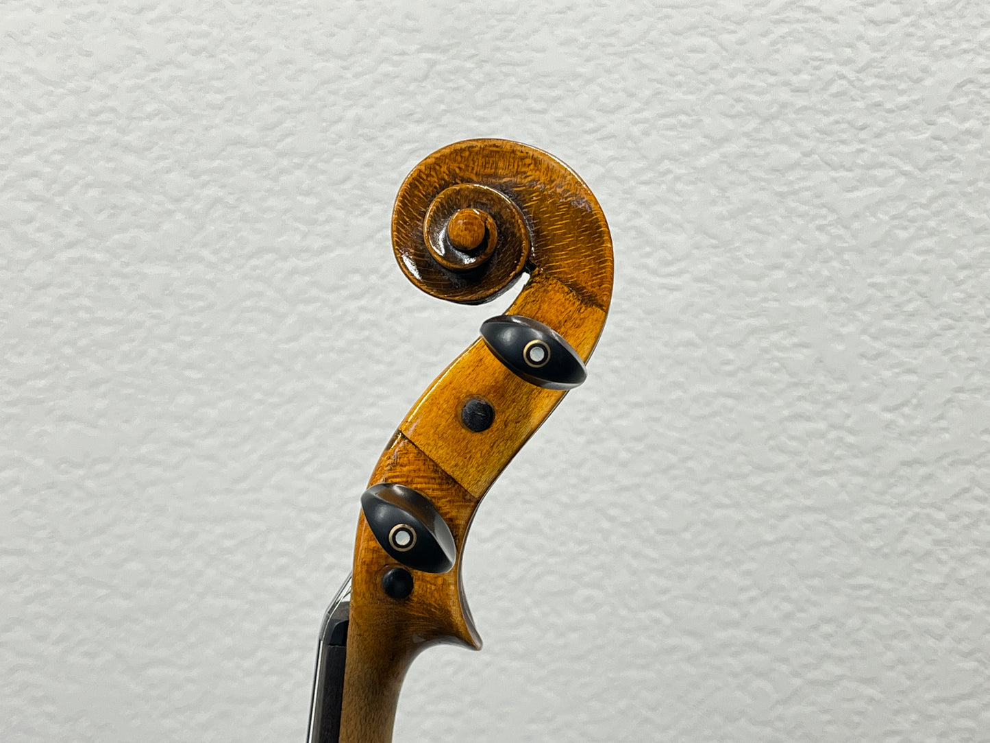 Hopf Stamped Fiddle c. 1890 'Repaired and Developed by A. W. Van Dorston 1908'